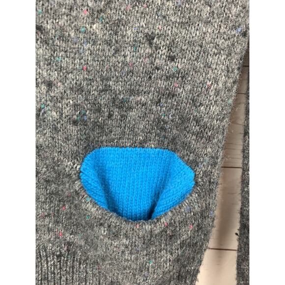 American Eagle Sweater Womens small Gray Wool Button Cardigan Pockets Academia‎ - Picture 5 of 7